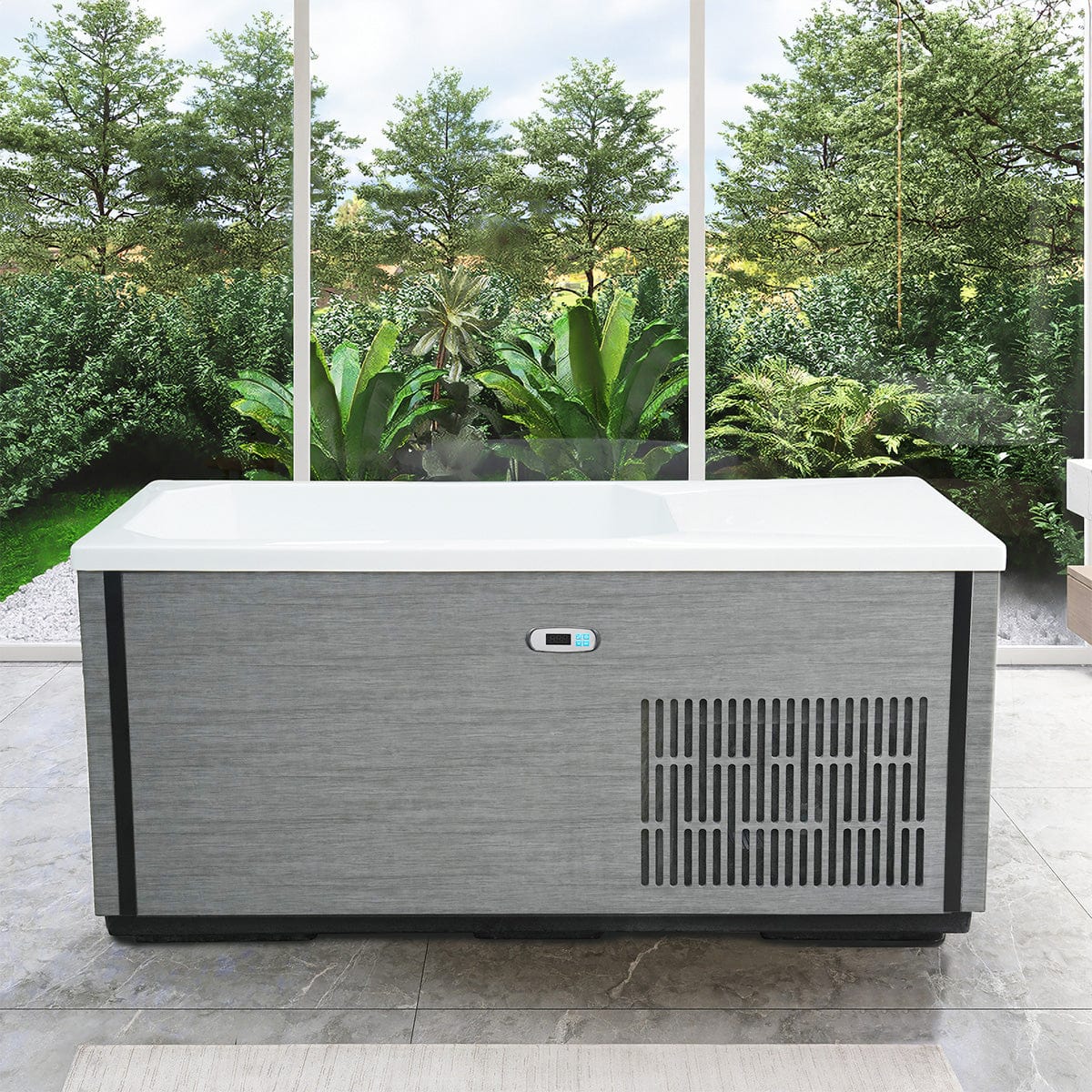 67" Isolde Cold Plunge Acrylic Rectangular Freestanding Tub