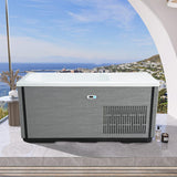 67" Isolde Cold Plunge Acrylic Rectangular Freestanding Tub