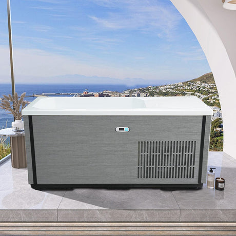 67" Isolde Cold Plunge Acrylic Rectangular Freestanding Tub