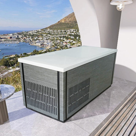 67" Isolde Cold Plunge Acrylic Rectangular Freestanding Tub