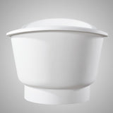 67" Jenkins Solid Surface Stone Resin Slipper Freestanding Pedestal Bathtub