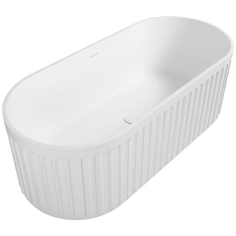 67" Pico Solid Surface Stone Resin Freestanding Bathtub