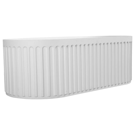 67" Pico Solid Surface Stone Resin Freestanding Bathtub