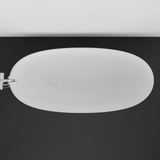 67" Razen Solid Surface Stone Resin Freestanding Bathtub