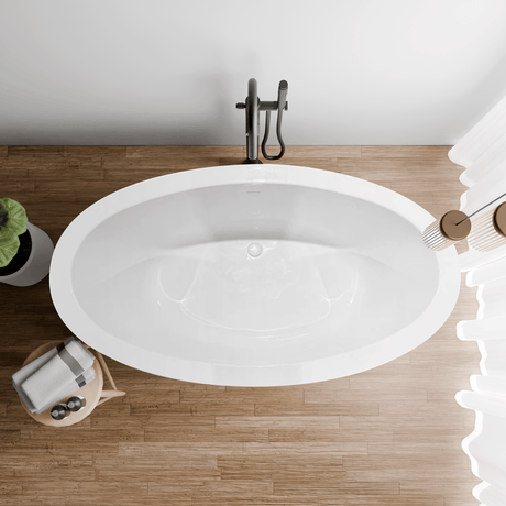 67" Scott Extra Wide Acrylic Freestanding Tub