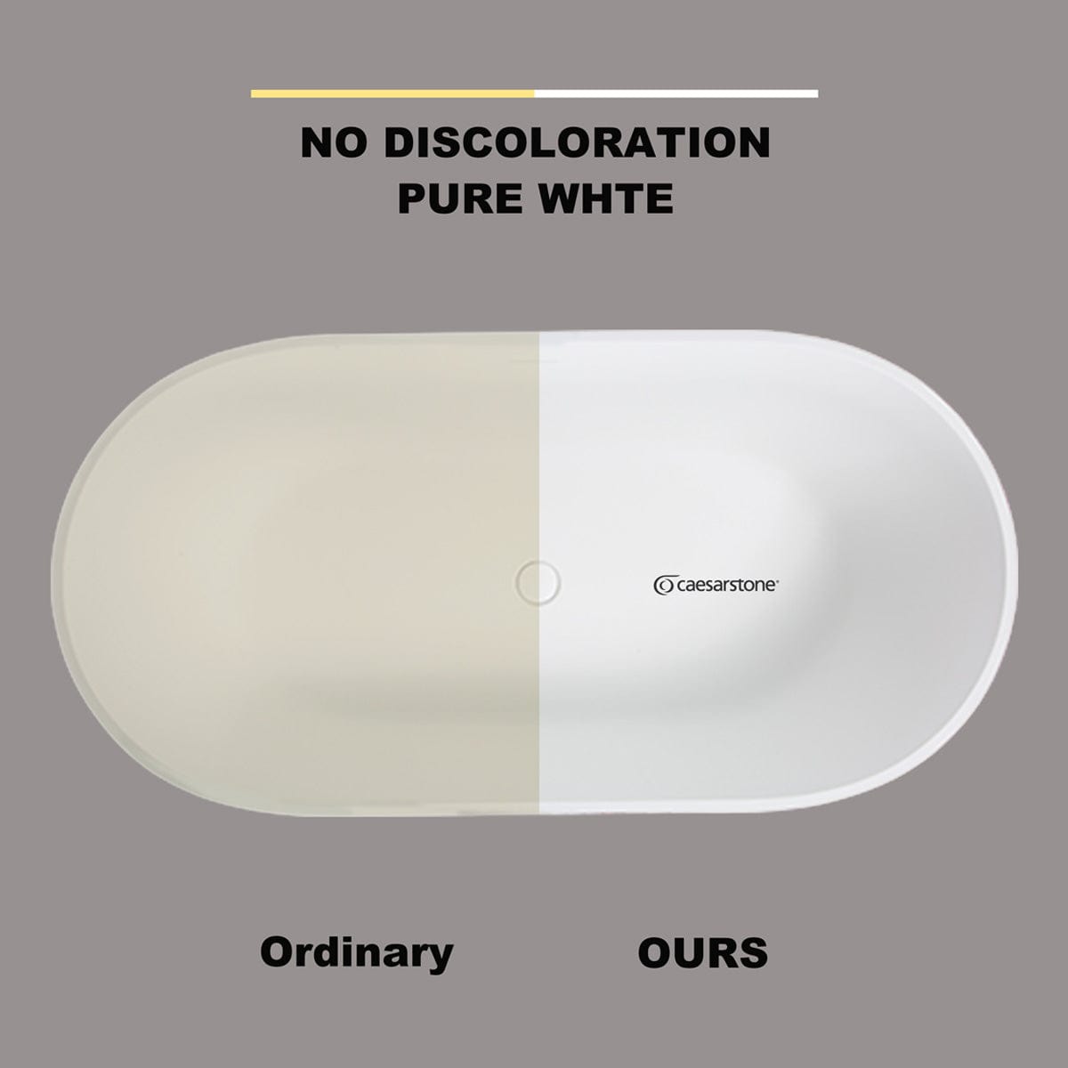 67" Selby Solid Surface Stone Resin Freestanding Bathtub