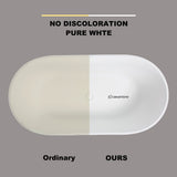 67" Selby Solid Surface Stone Resin Freestanding Bathtub