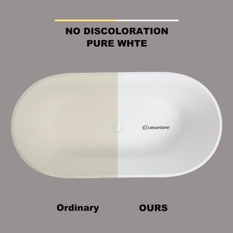 67" Selby Solid Surface Stone Resin Freestanding Bathtub