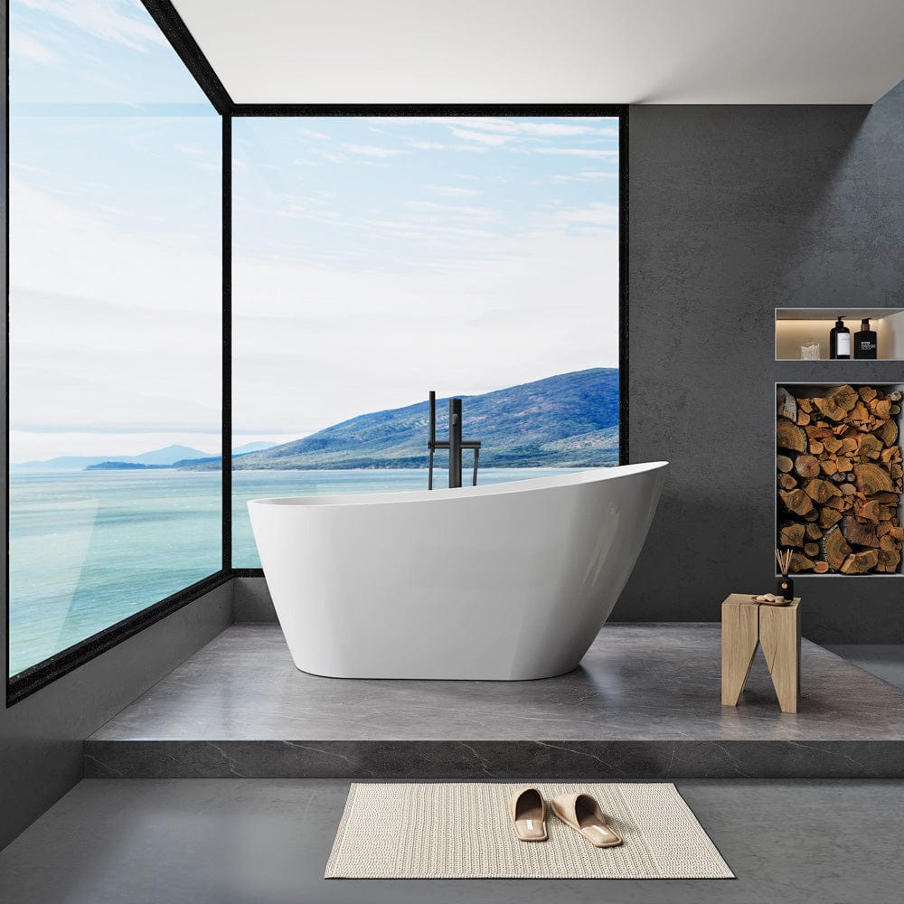 67" Seville Acrlyic Slipper Freestanding Soaking Bathtub