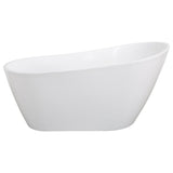 67" Seville Acrlyic Slipper Freestanding Soaking Bathtub