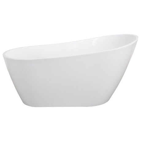 67" Seville Acrlyic Slipper Freestanding Soaking Bathtub