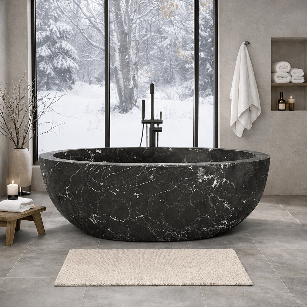 Marble Solid Stone Freestanding Bathtub