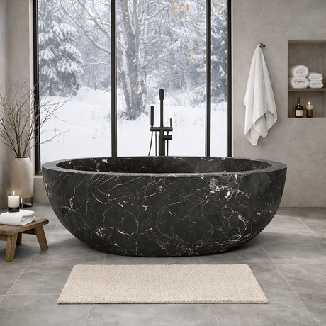67" Sturgeon Marble Freestanding Tub