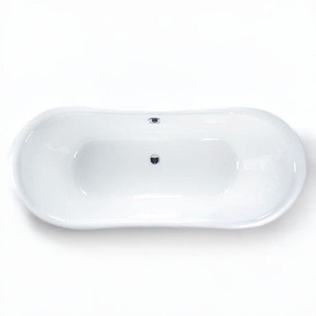 67" Sumrall Cast Iron Steel Skirted Bateau Tub