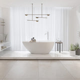 67" Topaz Solid Surface Stone Resin Freestanding Bathtub