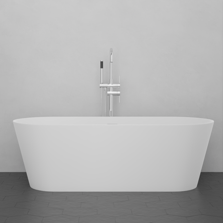 67" Vantep Solid Surface Stone Resin Freestanding Bathtub