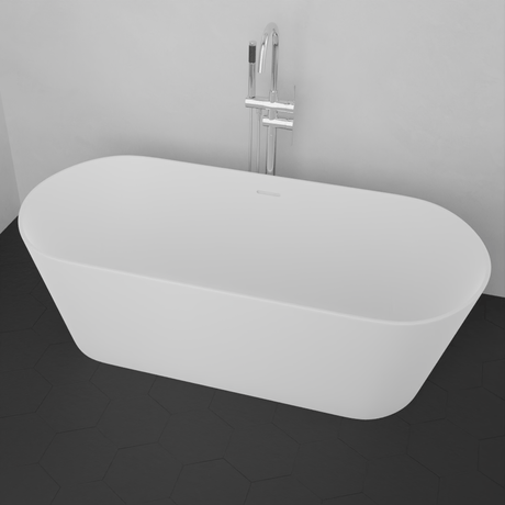 67" Vantep Solid Surface Stone Resin Freestanding Bathtub