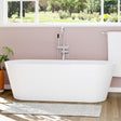67" Vantep Solid Surface Stone Resin Freestanding Bathtub