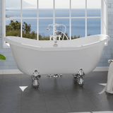 68" Duchess Acrylic Double-Slipper Clawfoot Tub