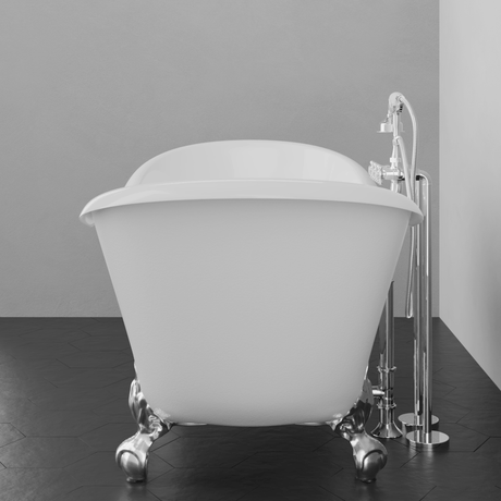 68" Duchess Acrylic Double-Slipper Clawfoot Tub