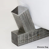 68" Farmstead Acrylic Double-Slipper Clawfoot Tub - Gray Wood Base