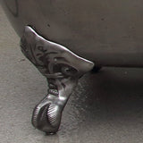 68" Luna Cast Iron Double-Ended Roll-Top Tub with Imperial Feet - Burnished Exterior Finish