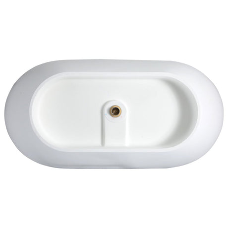 69" Woolsey Surface Stone Resin Freestanding Bathtub
