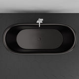 71" Eden Hammered Copper Pedestal Tub - Dark Copper Antique