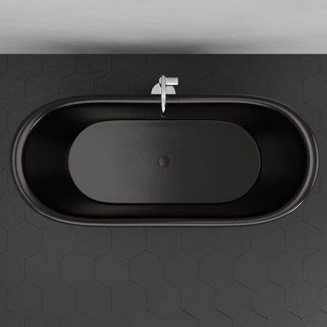 71" Eden Hammered Copper Pedestal Tub - Dark Copper Antique