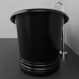 71" Eden Hammered Copper Pedestal Tub - Dark Copper Antique