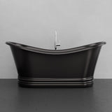 71" Eden Hammered Copper Pedestal Tub - Dark Copper Antique