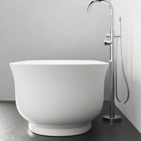 71" Extra Wide Burney Acrylic Freestanding Tub with Insulation