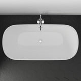 71" Extra Wide Burney Acrylic Freestanding Tub with Insulation