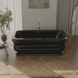 71" Extra Wide Calhoun Acrylic Freestanding Tub - Glossy Black