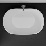 71" Extra Wide Foster Acrylic Freestanding Tub with Insulation