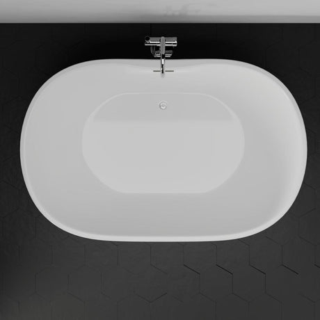 71" Extra Wide Foster Acrylic Freestanding Tub with Insulation