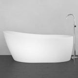 71" Extra Wide Radnor Acrylic Slipper Freestanding Tub with Insulation