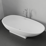 71" Madrid Solid Surface Stone Resin Freestanding Bathtub