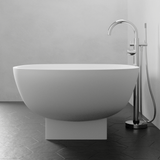 71" Madrid Solid Surface Stone Resin Freestanding Bathtub