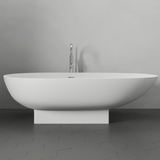 71" Madrid Solid Surface Stone Resin Freestanding Bathtub