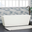 71" Morley Solid Surface Stone Resin Freestanding Bathtub