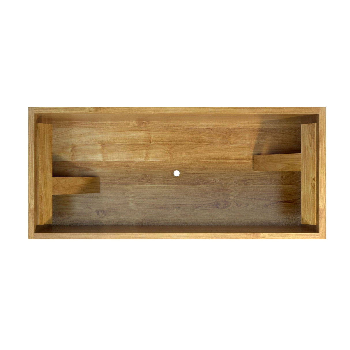 71" Venator Handcrafted Natural Wood Tub