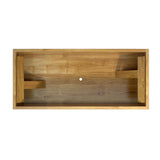 71" Venator Handcrafted Natural Wood Tub