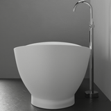 71" Winston Solid Surface Stone Resin Freestanding Bathtub