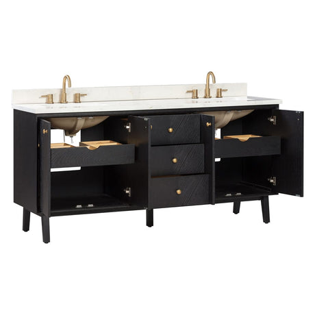 72" Adney Vanity for Rectangular Undermount Sink