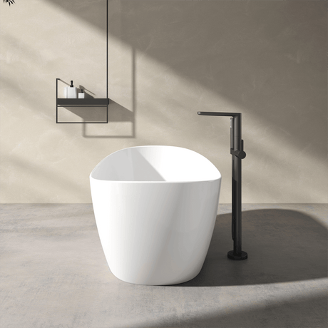 72" Bandon Solid Surface Stone Resin Freestanding Tub - Matte