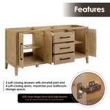 72" Belvedere Single Vanity for Undermount Sink