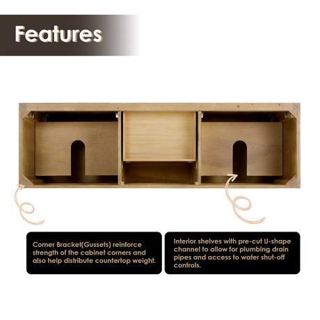 72" Belvedere Single Vanity for Undermount Sink