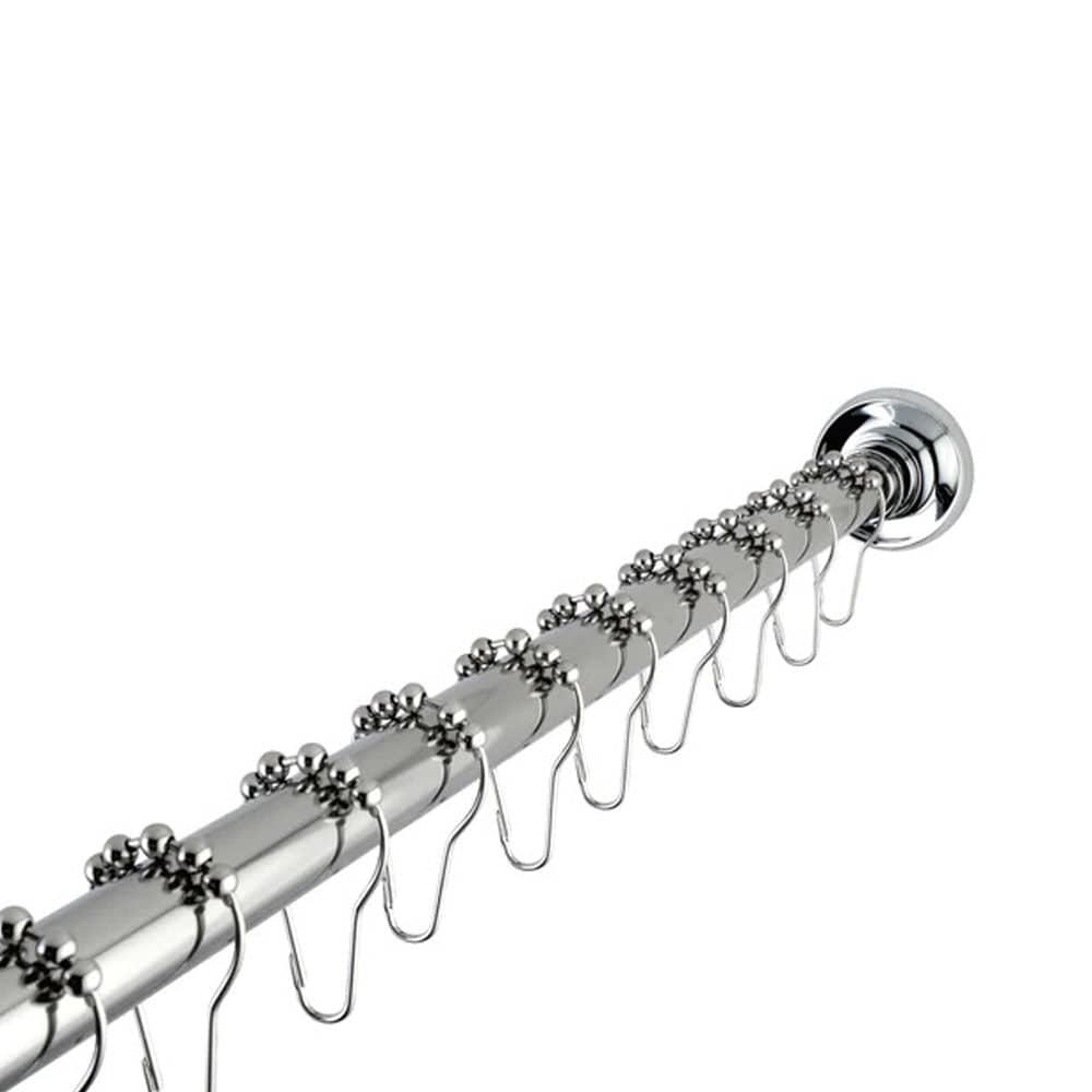 72" Casen Adjustable Shower Rod with Rings