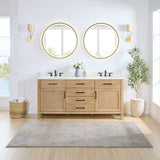 72" Catalpa Single Bathroom Vanity - Weathered Fir